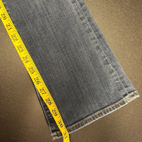 Anthropologie Pilcro and the Letterpress Medium Wash Flare Leg Jeans Size 28 - Picture 10 of 10